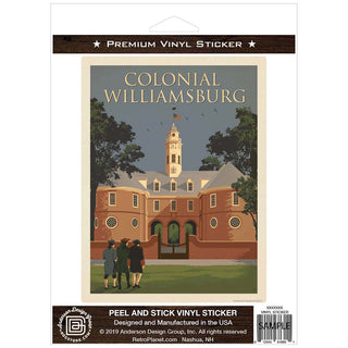 Colonial Williamsburg Virginia Vinyl Sticker