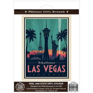 Las Vegas Nevada Skyline Vinyl Sticker