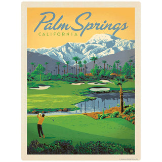 Palm Springs California Golf Vinyl Sticker