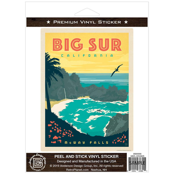 Big Sur California McWay Falls Vinyl Sticker