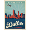 Dallas Texas Visit the Big D Vinyl Sticker