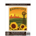 Kansas City Kansas Vinyl Sticker
