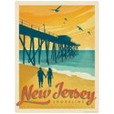 New Jersey Shoreline Vinyl Sticker