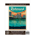 Richmond Virginia River City Vinyl Sticker