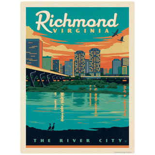 Richmond Virginia River City Vinyl Sticker