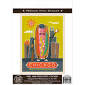 Chicago Illinois Heavenly Hot Dog Vinyl Sticker