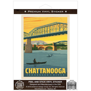 Chattanooga Tennessee River Vinyl Sticker