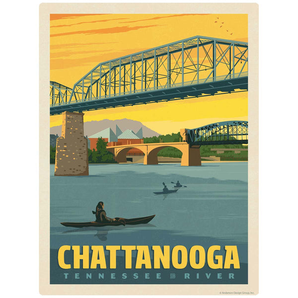 Chattanooga Tennessee River Vinyl Sticker