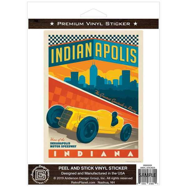 Indianapolis Motor Speedway Indiana Vinyl Sticker