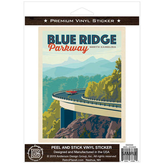 Blue Ridge Parkway North Carolina Vinyl Sticker