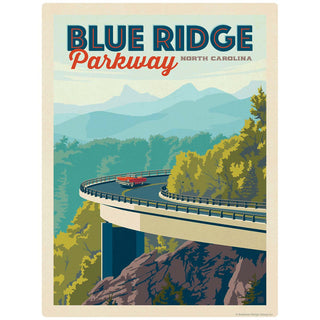 Blue Ridge Parkway North Carolina Vinyl Sticker