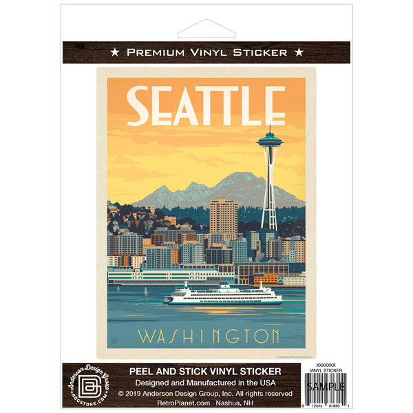 Seattle Washington Vinyl Sticker
