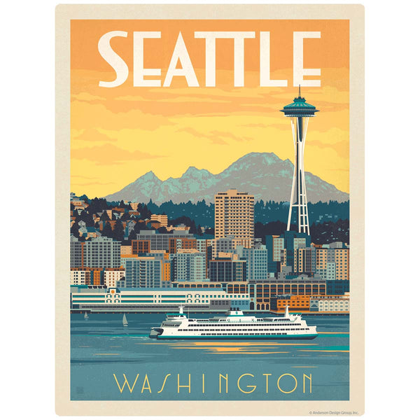Seattle Washington Vinyl Sticker