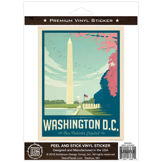 Washington DC Monument Vinyl Sticker
