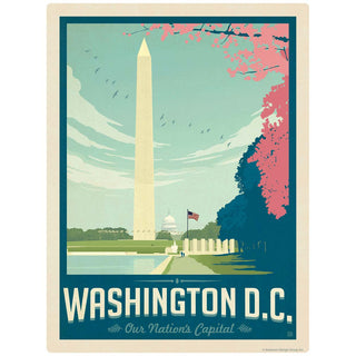Washington DC Monument Vinyl Sticker