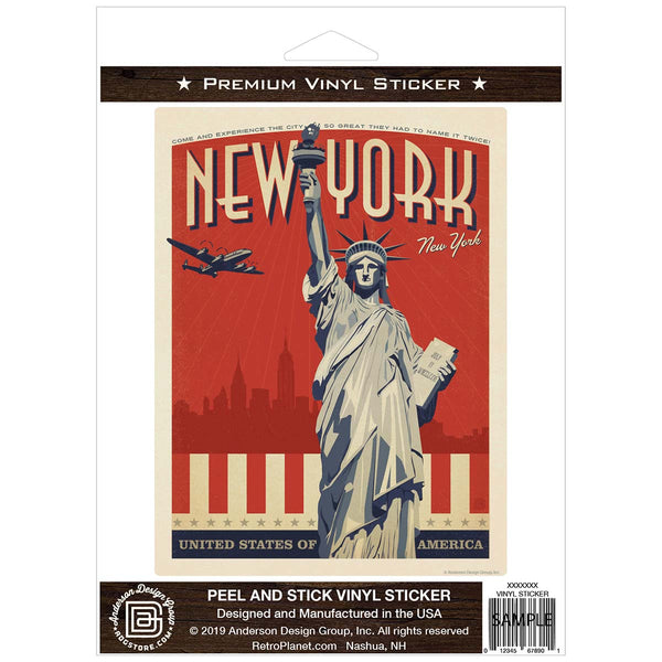 New York City Statue of Liberty Vinyl Sticker