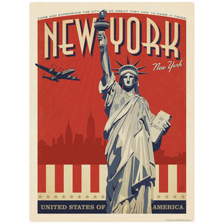 New York City Statue of Liberty Vinyl Sticker