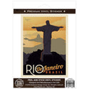 Rio De Janeiro Brazil Christ the Redeemer Vinyl Sticker