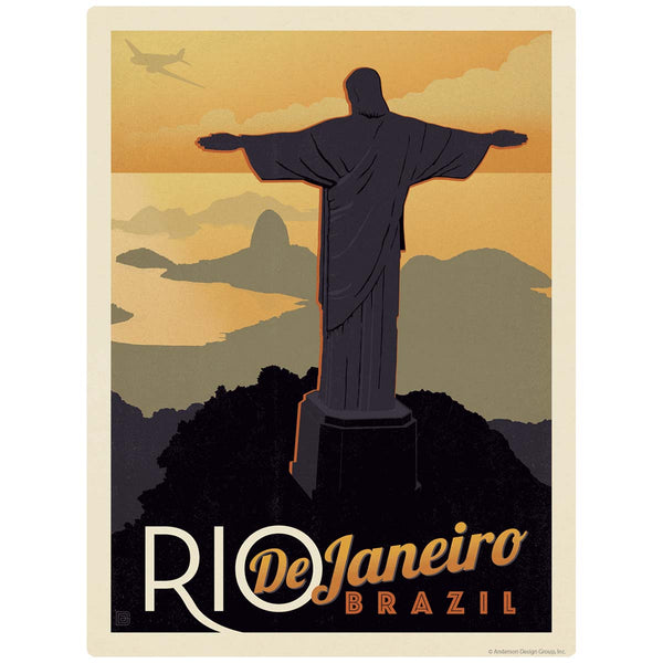 Rio De Janeiro Brazil Christ the Redeemer Vinyl Sticker