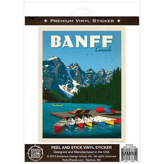 Banff Canada Lake Vinyl Sticker