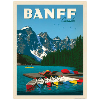 Banff Canada Lake Vinyl Sticker