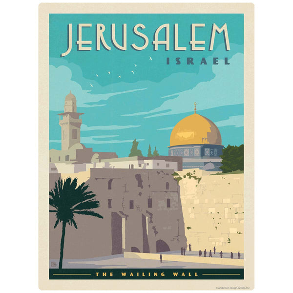 Jerusalem Israel Wailing Wall Vinyl Sticker