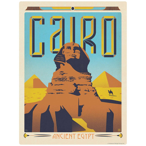 Cairo Ancient Egypt Sphinx Vinyl Sticker