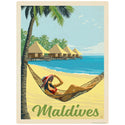 Maldives Hammock on the Beach Vinyl Sticker