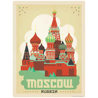 Moscow Russia Basil Cathedral Vinyl Sticker