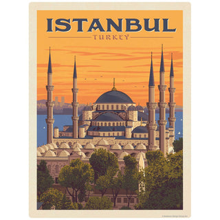 Istanbul Turkey Sultan Ahmed Mosque Vinyl Sticker