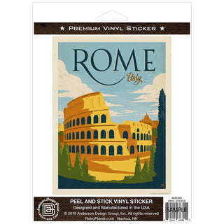 Rome Italy Colosseum Vinyl Sticker