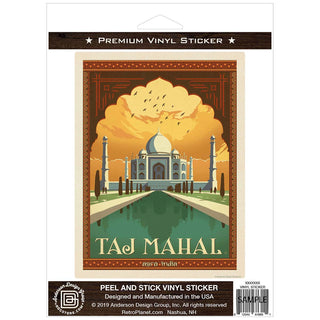 Taj Mahal Agra India Vinyl Sticker