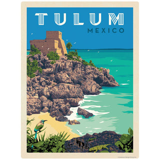 Tulum Mexico Mayan Ruins Vinyl Sticker