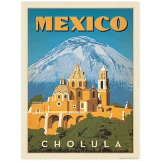 Cholula Mexico Iglesia de los Remedios Church Vinyl Sticker