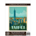 Visit Taipei Taiwan Vinyl Sticker