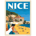 Nice France Beach Vinyl Sticker