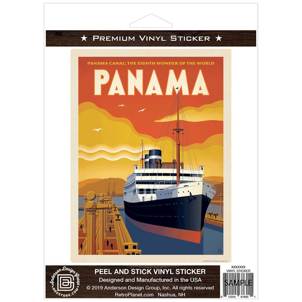 Panama Canal Vinyl Sticker