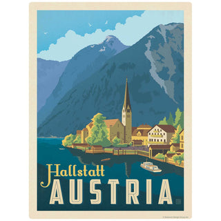 Hallstatt Austria Church of Christ Vinyl Sticker