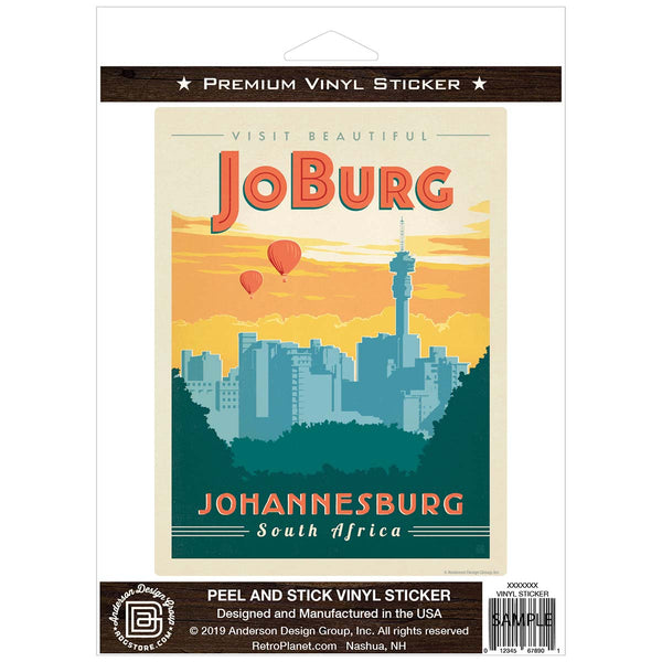 Visit JoBurg Johannesburg South Africa Vinyl Sticker