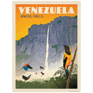 Venezuela Angel Falls Vinyl Sticker