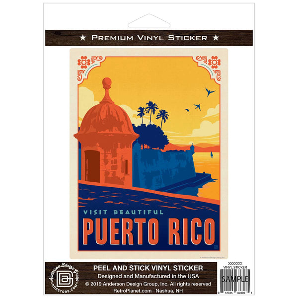 Visit Beautiful Puerto Rico Vinyl Sticker
