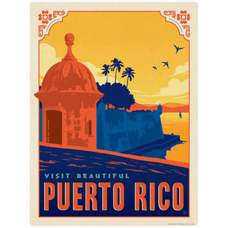 Visit Beautiful Puerto Rico Vinyl Sticker