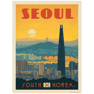 Seoul South Korea Vinyl Sticker