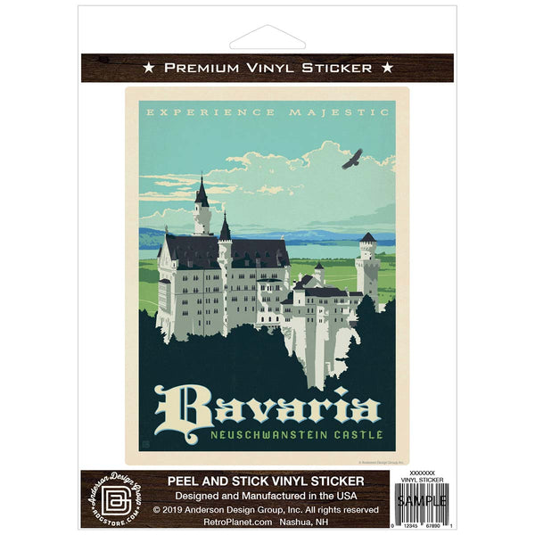 Bavaria Germany Neuschwanstein Castle Vinyl Sticker