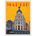 Madrid Spain Metropolis Building Vinyl Sticker