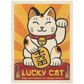 Lucky Cat Maneki-Neko Vinyl Sticker