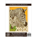 Zebras Support Our Local Zoo Vinyl Sticker