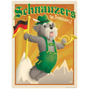 Schnauzers In Trousers Dog Vinyl Sticker