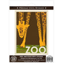 Giraffe Support Our Local Zoo Vinyl Sticker
