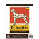 Dalmatian Dog Facts Vinyl Sticker